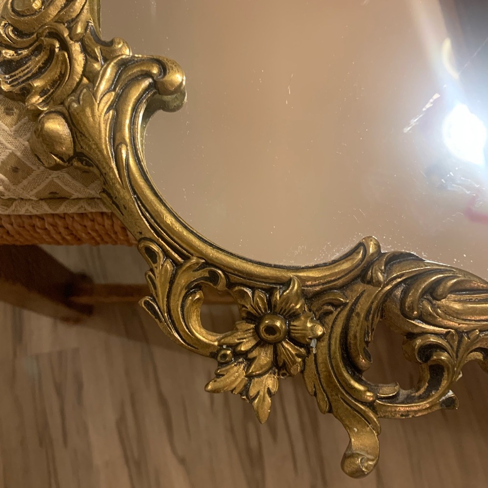 🔥💕WOW Very large vintage mirror in Victorian brass🔥RARE - Picture 16 of 16